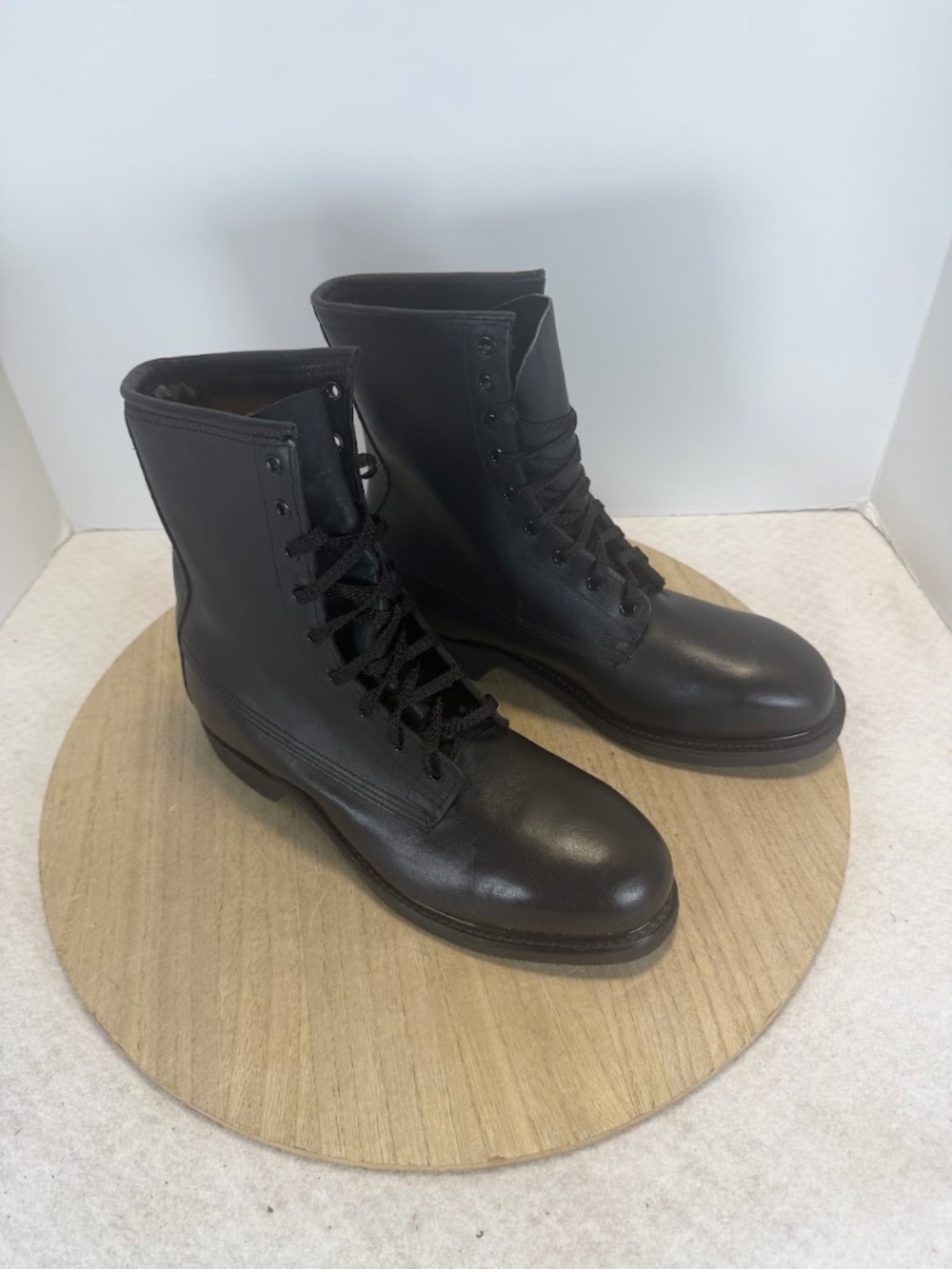 Wolverine Men's 8W Steel Toe Military Combat Boots Black Leather Biltrite USA